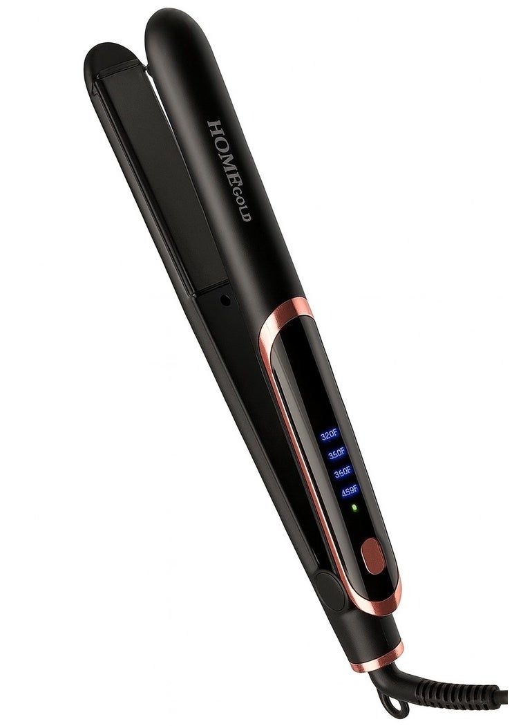 هوم جولد اداه فرد وتصفيف الشعر بجودة صالونات التجميل، مثالية للشعر المجعد والمفرود، تسخين سريع خلال 30 ثانية HG-219 - Image 1