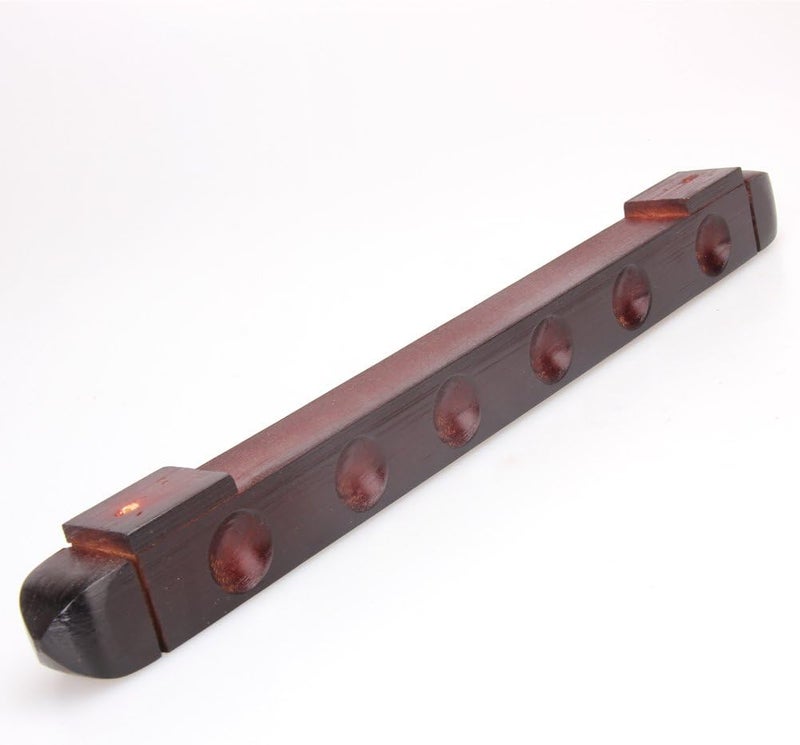 MOOCY Pool Stick Holder, Wall Mounted 6 Cue Billiard Rack - Premium Solid Wood Cue Accessories - Image 5