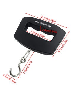 Chabeia 50kg/10g Portable Digital Luggage Scale – LCD Hanging Weight Hook for Travel – Accurate Home Electronic Scale for Suitcases  - Image 2