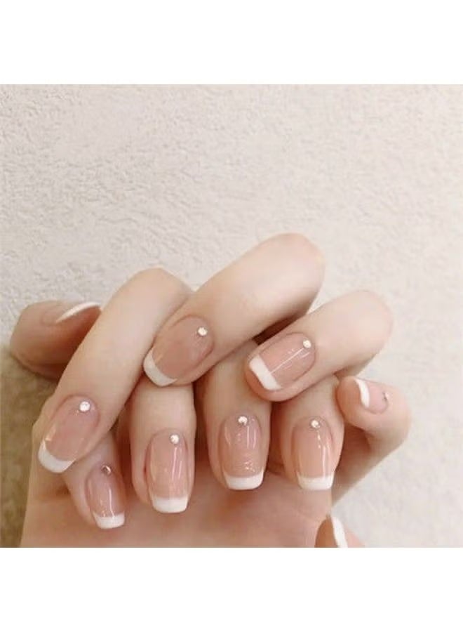 24 قطعة الأظافر الفرنسية وهمية - Image 3