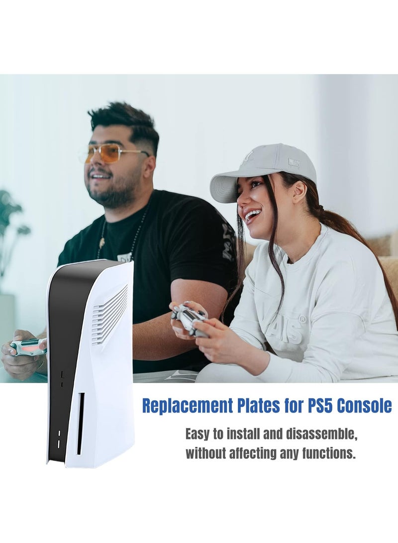 Disc Edition Face Plates with Cooling Vents Cover Skins Shell Panels for PS5 Console, Accessories for  Protective Shell Replacement Faceplate (White) - Image 5