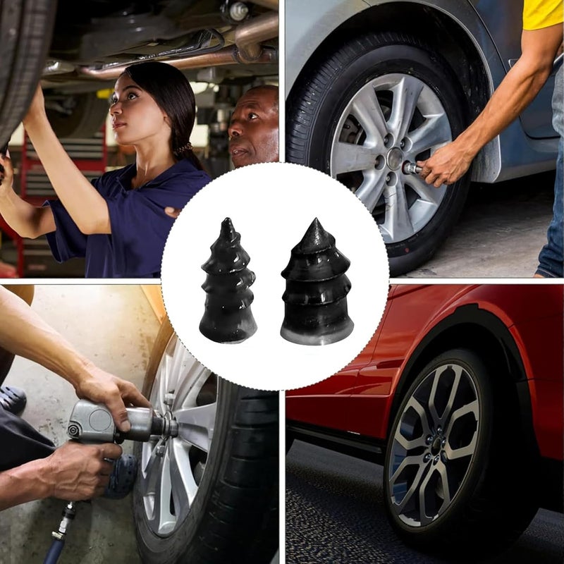 ToolHouse 40 PCS Tire Repair Rubber Nail Set, Car Tire Fast Repair Nails with Screwdriver, Self-Service Tire Repair Tool Kit (20 Small and 20 Large) - Image 4