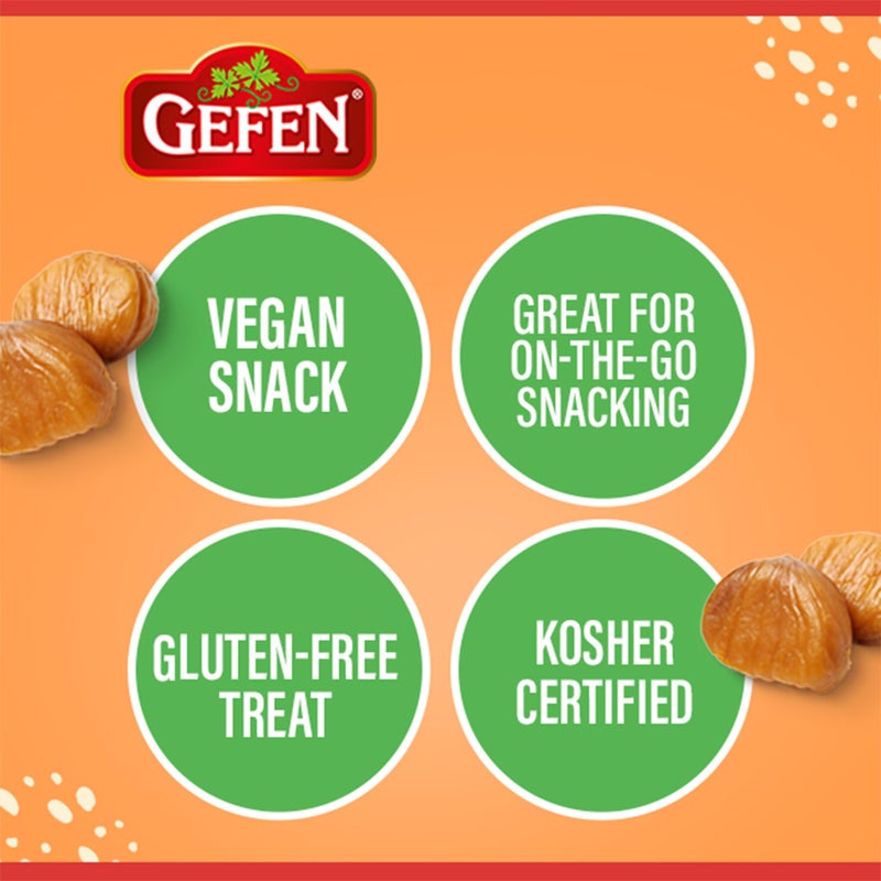 Gefen Organic Whole Peeled and Roasted Chestnuts, 5.2oz (12 Pack) | Chestnuts Peeled and Ready to Eat | Great for Cooking & Baking | Gluten Free | Kosher - Image 5