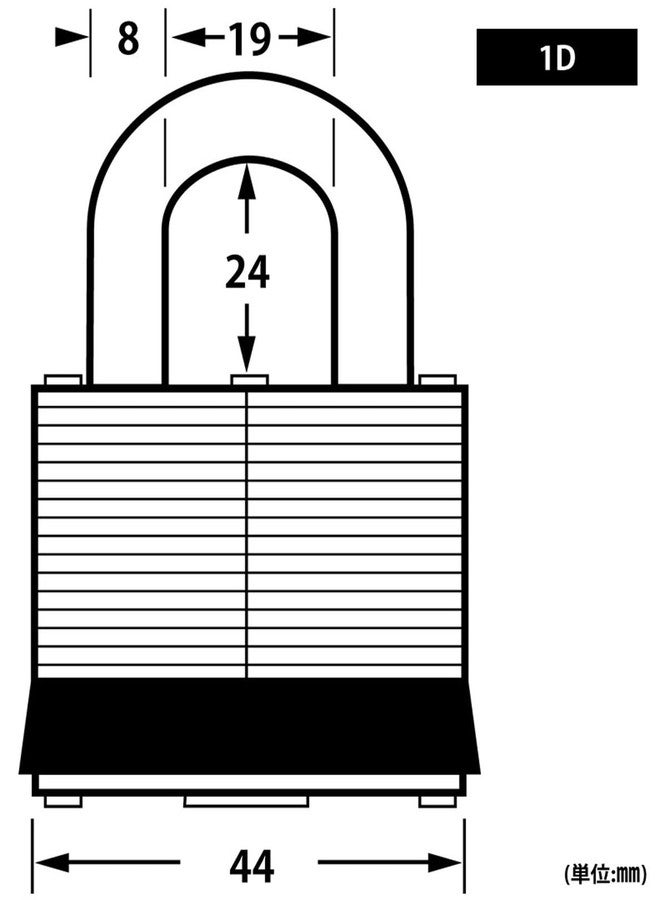 Master Lock 1D No. 1 Laminated Padlock - Image 2