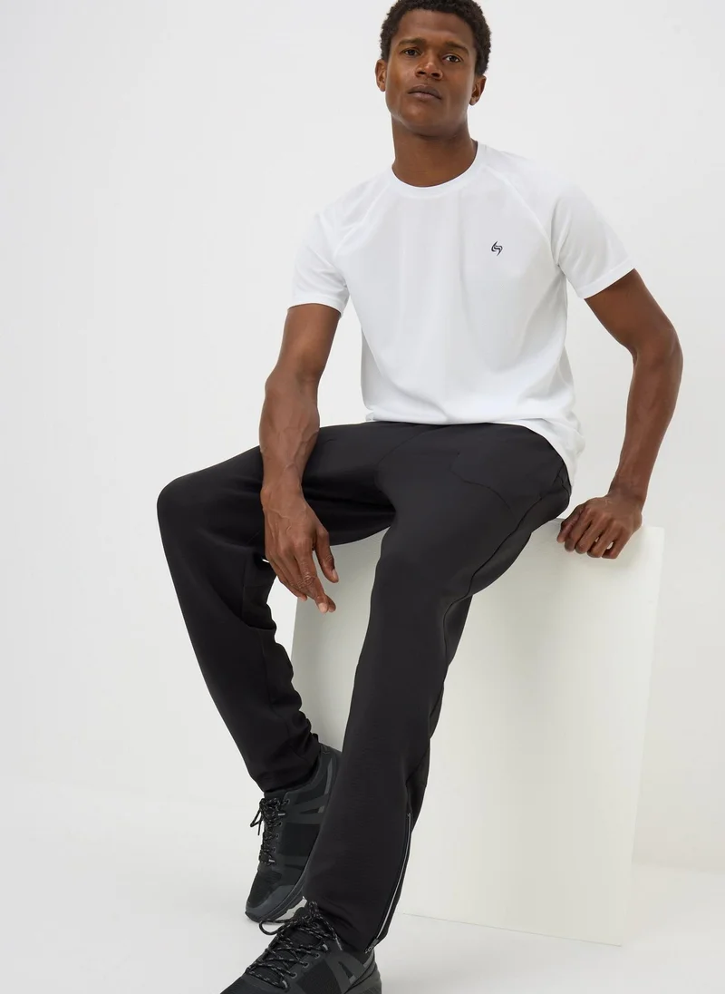 ماتلان تيشيرت سولوكس أبيض بلونين أساسي