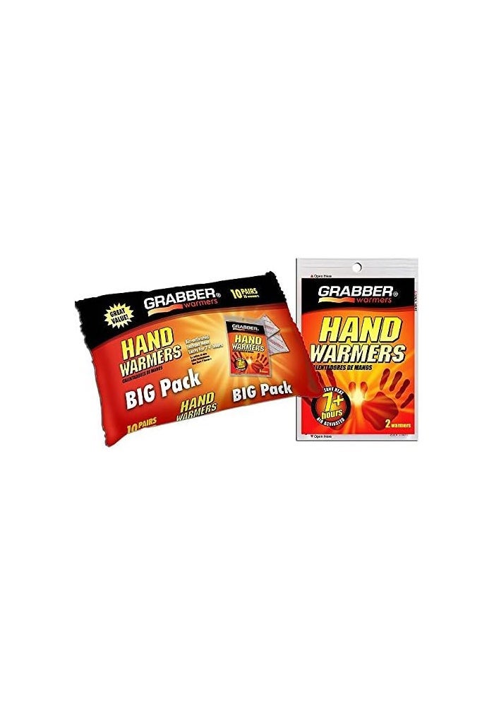 Grabber Hand Warmers - 10 Pairs of Long Lasting Air Activated Warmers for Up to 7 Hours of Heat - Image 2
