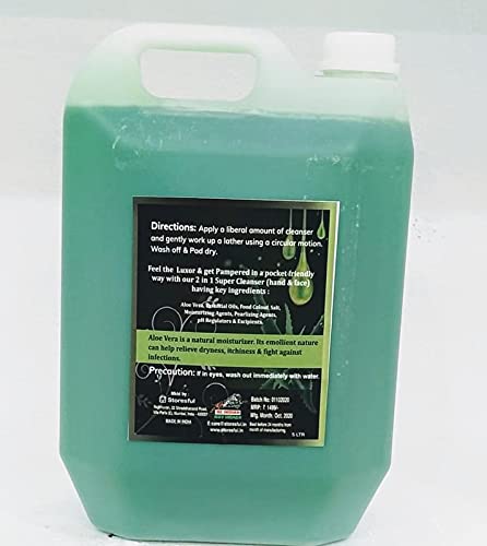 EXOTIKK Super Cleanser Aloe Veera Face Hand Wash 5 Liter Pack of 1 - Image 2