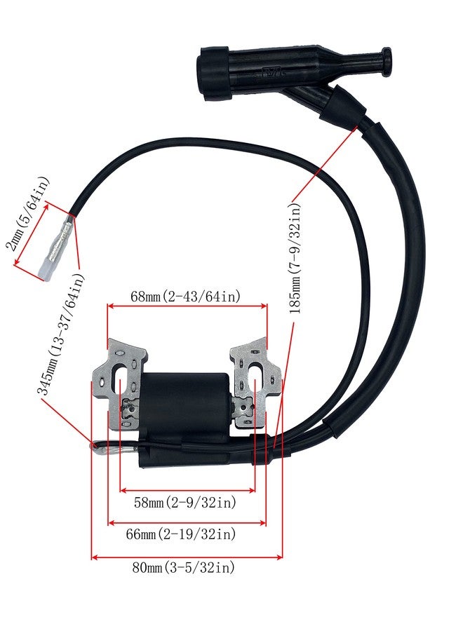 YAMAKATO 196cc 208cc Ignition Coil for Briggs & Stratton 590603 CR950 Champion Generac Duromax Firman Ryobi Predator Honda 159cc 163cc 212cc 224cc Log Splitter Washer Generator OEM Pack of 1 - Image 2
