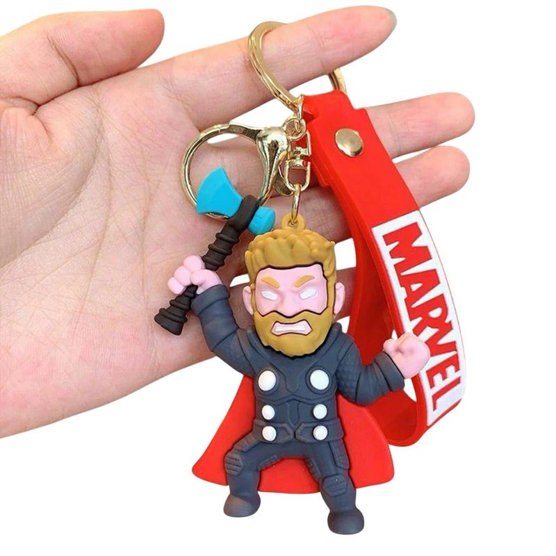 FowWelt Cartoon Characters Keychain for Girls Boys, Cute Silicon Keychains Accessories Keyring Key Purse Backpack Car Charms for Kids Gifts - Image 1