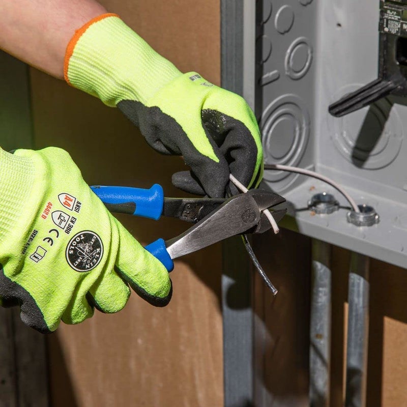 Klein Tools J2000-48 Pliers, Diagonal Cutting Pliers with Angled Head, Heavy-Duty to Cut ACSR, Screws, Nails, and most Hardened Wire, 8-Inch - Image 5