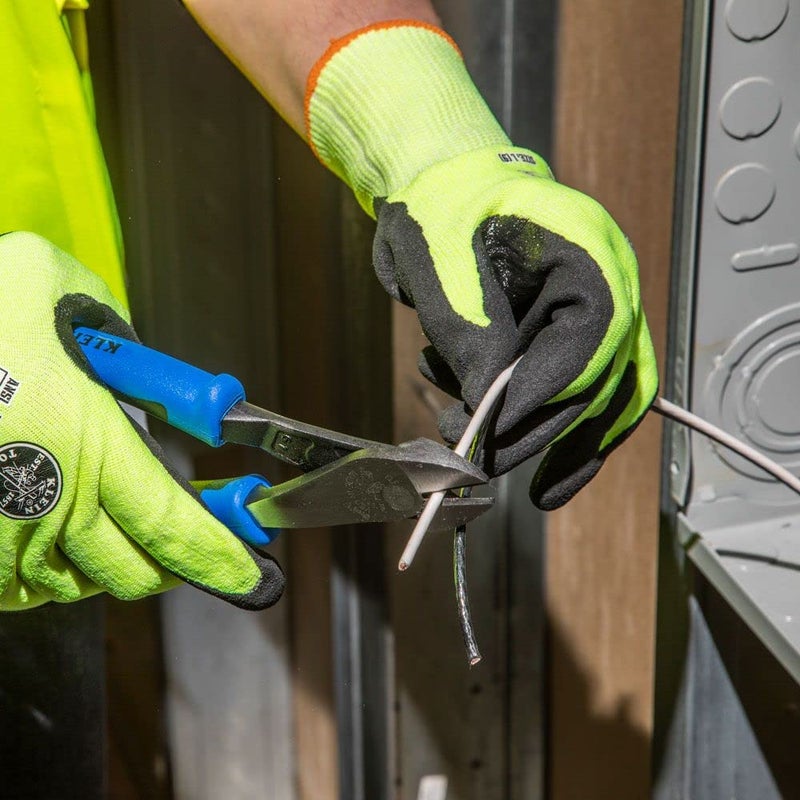 Klein Tools J2000-48 Pliers, Diagonal Cutting Pliers with Angled Head, Heavy-Duty to Cut ACSR, Screws, Nails, and most Hardened Wire, 8-Inch - Image 4