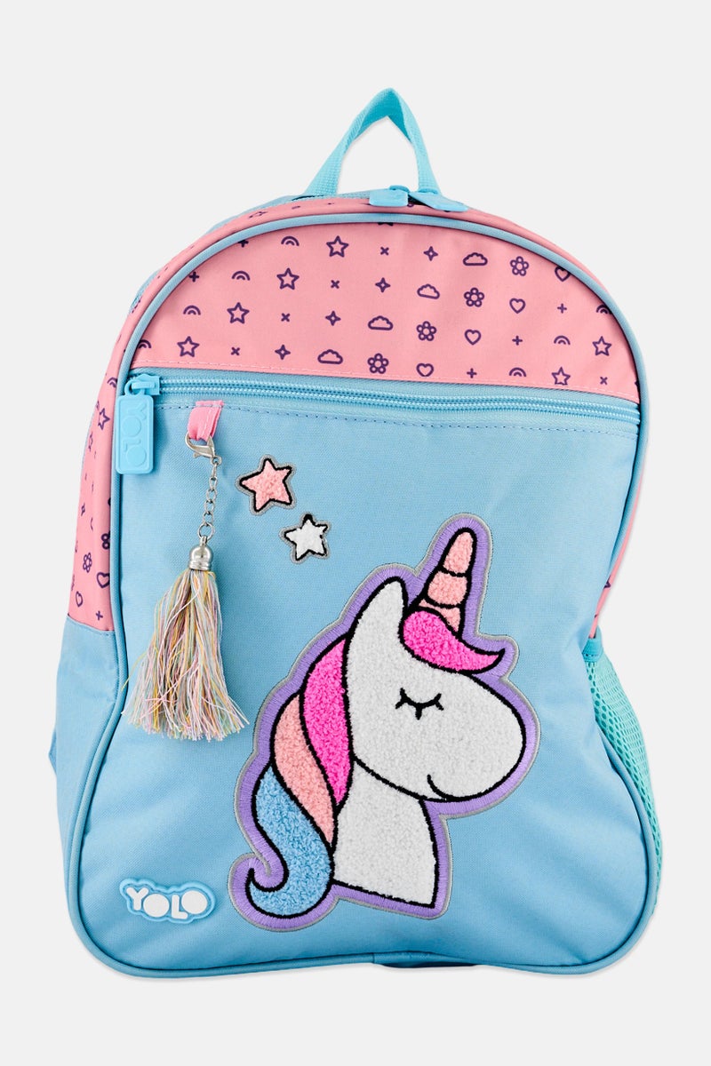 YOLO Kids Girl Unicorn Backpack, Multicolor - Image 1