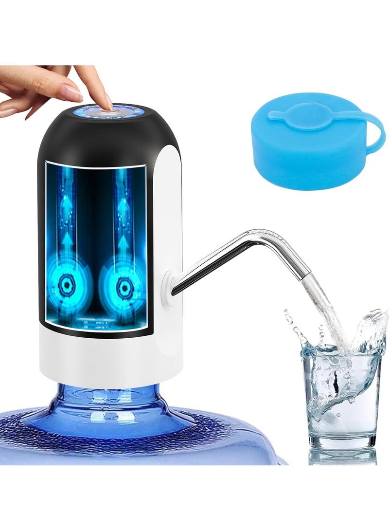 Generic Automatic Water Dispenser Pump – USB Rechargeable Electric Drinking Water Pump with One-Touch Switch – Portable Gallon Bottle Pump for Home, Kitchen & Office multicolor - Image 1