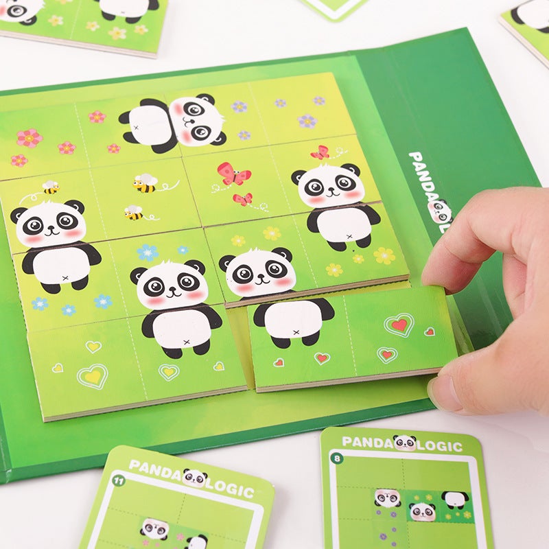 Children'S Wooden Panda Logic Puzzle Focus And Thinking Training Early Education Puzzle Toys - Image 3