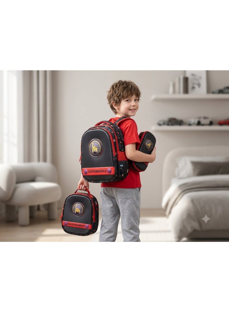 school backpack bag set with lunchbag and pencil case,size 16 - Image 3