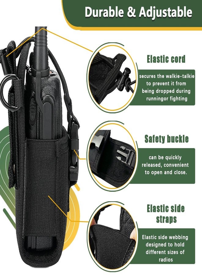 Juecstr Radio Holster for Firefighter Bundle Set, Includes Radio Strap and Moveable Mic Holder, Duty Belt Holder, Anti-Sway Strap for EMS EMT Firefighters Polices - Image 4