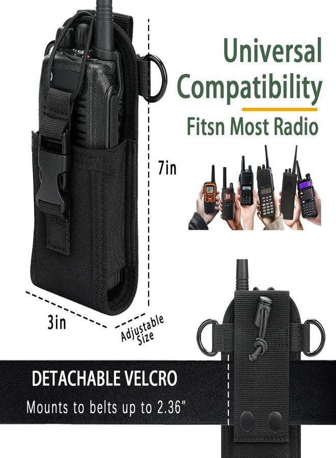 Juecstr Radio Holster for Firefighter Bundle Set, Includes Radio Strap and Moveable Mic Holder, Duty Belt Holder, Anti-Sway Strap for EMS EMT Firefighters Polices - Image 2