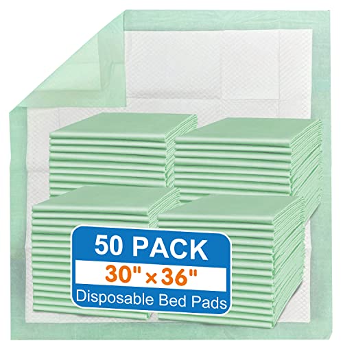 MILDPLUS Disposable Bed Pads 30X36 100 PCS Extra Large Chucks Heavy Duty Underpads Premium Incontinence Pads for Adults Waterproof Pee Pads Pet Pads in Bulk