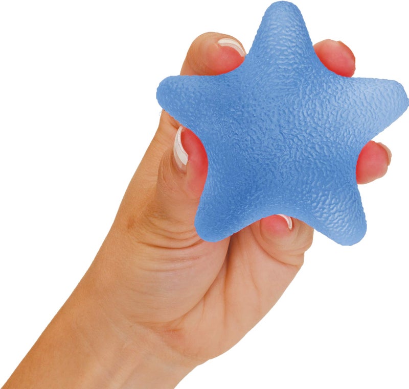 NOVA Hand Exerciser Star, Hand Grip Squeeze Star for Strength, Stress and Recovery, Comes in 3 Resistance Levels - Pink Soft, Orange Medium and Blue Firm - Image 1