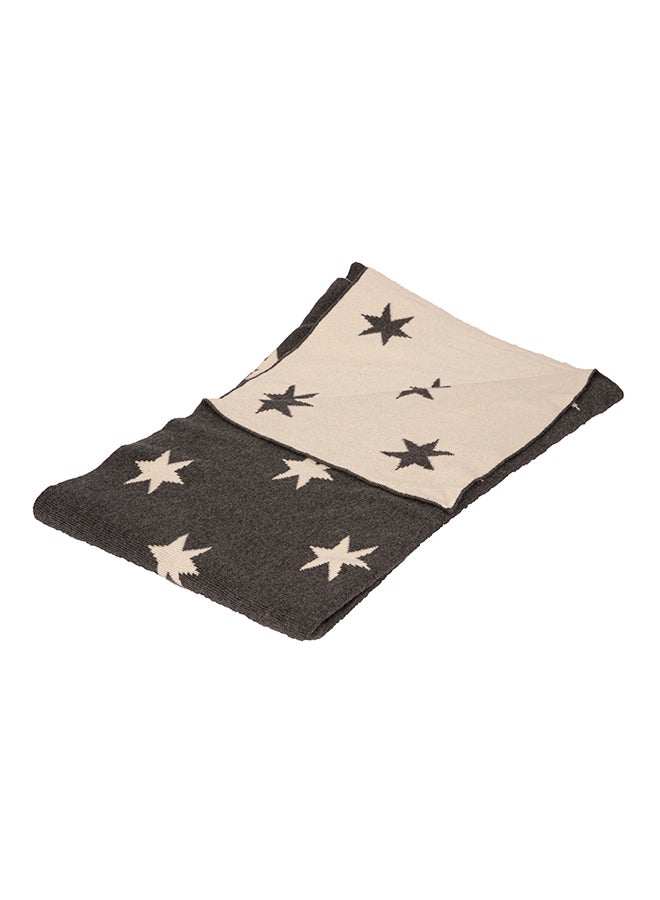 Alina Blanket 100% Cotton Knitted (Star Grey) - Image 1