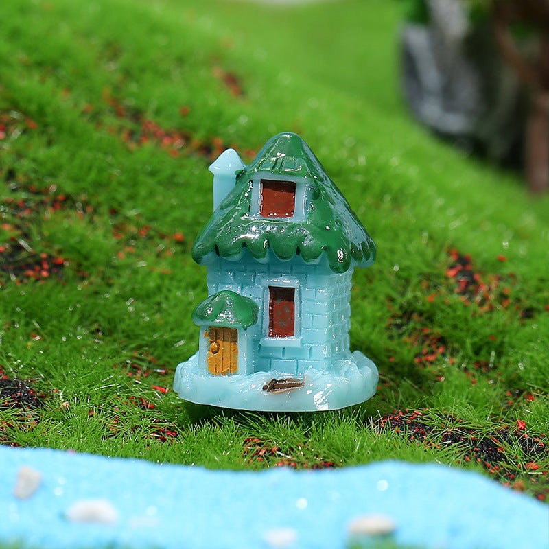 Micro Landscape Ornaments Resin Crafts Cartoon Tree House House Diy Landscaping Jewelry Accessories Material - Image 1