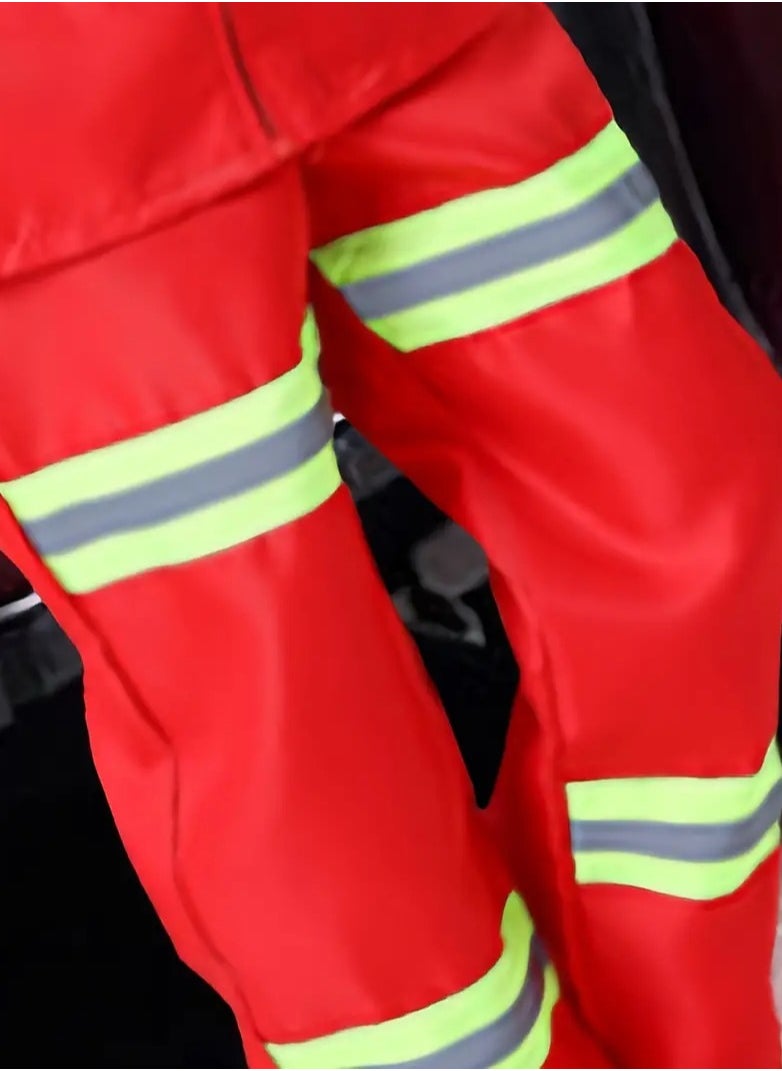 Generic Kids' Firefighter Costume Set Perfect for Parties & Role Play  - Image 4
