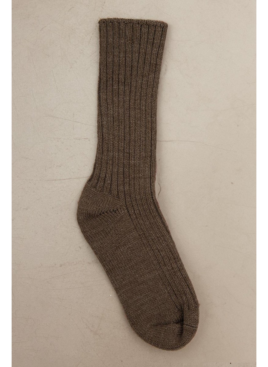 Manuka - Thick Winter Socks Brown - Image 1