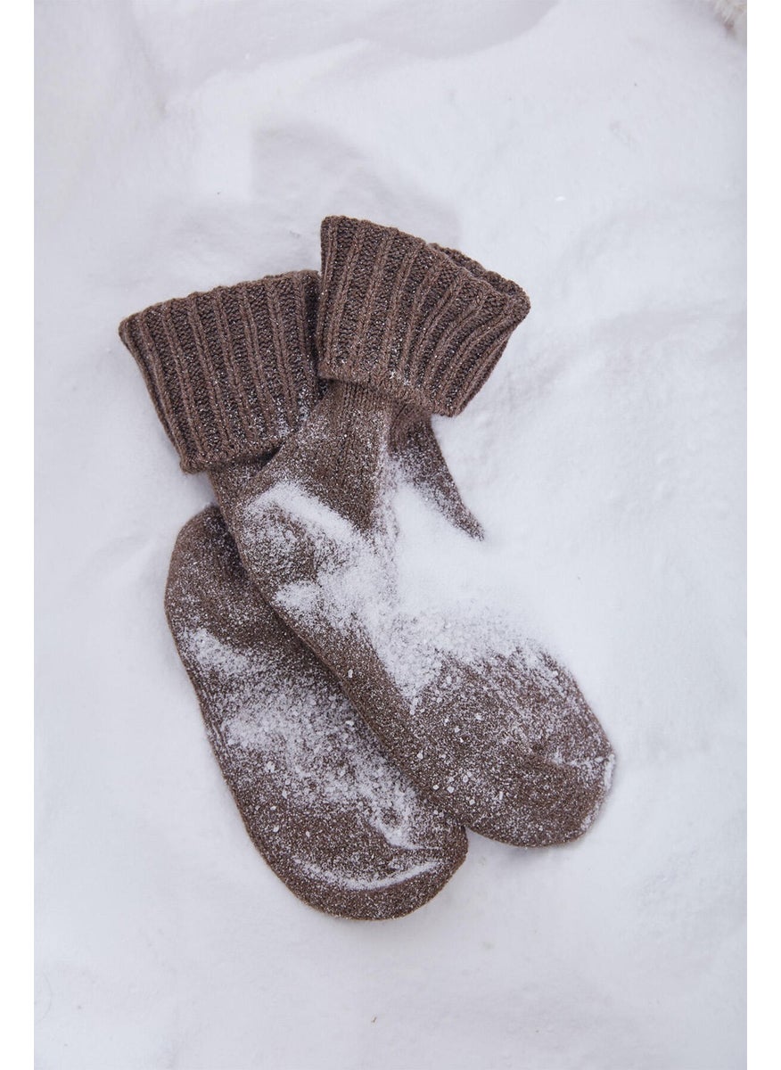 Manuka - Thick Winter Socks Brown - Image 1
