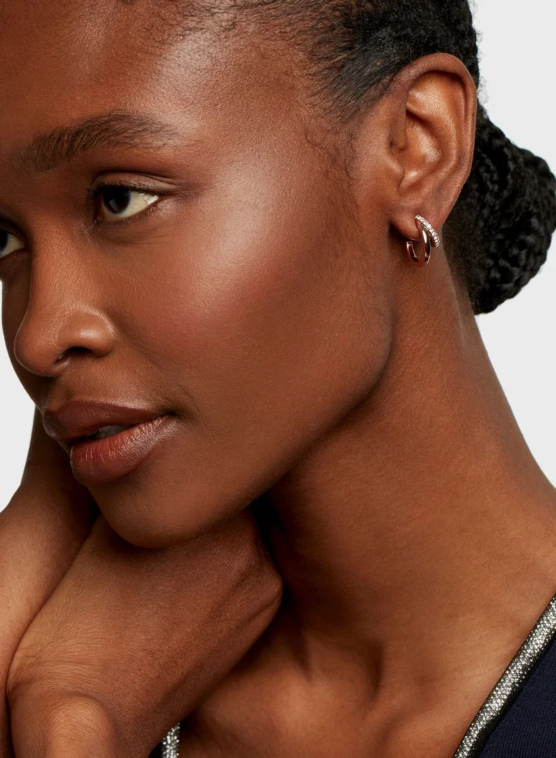 Ted Baker Helias Crystal Double Hoop Crystal Earrings