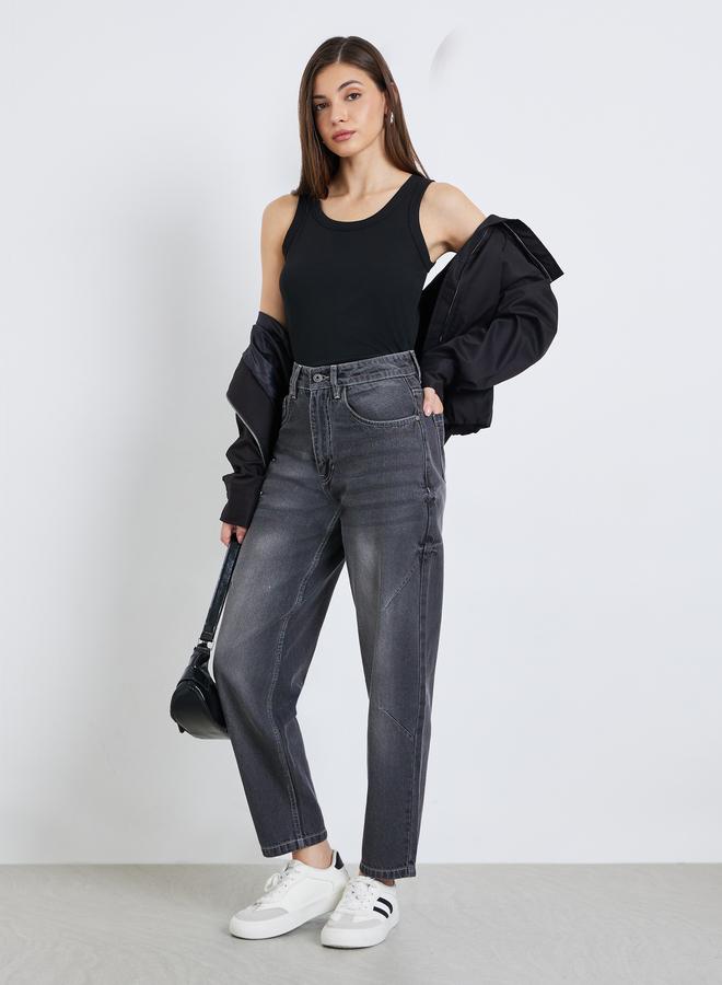 Styli Women Black Sleeveless Knit Tank Top - Image 2