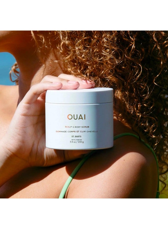 OUAI Scalp & Body Scrub, St. Barts - Exfoliating Body Scrub with Sugar & Coconut Oil Blend for Smooth, Moisturized Skin - Gentle Scalp Scrub for Removing Product Build Up (8.8 Oz) - Image 5