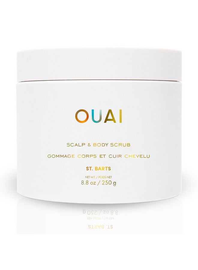 OUAI Scalp & Body Scrub, St. Barts - Exfoliating Body Scrub with Sugar & Coconut Oil Blend for Smooth, Moisturized Skin - Gentle Scalp Scrub for Removing Product Build Up (8.8 Oz) - Image 1