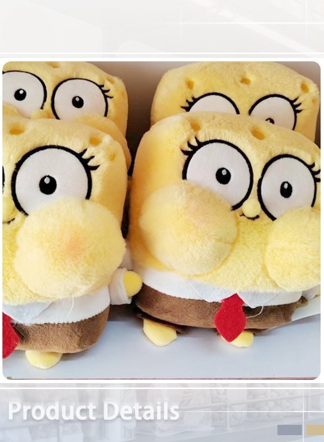 SpongeBob SquarePants Plush Toy, 22cm Cute Cartoon Spongebob Hugging Himself Stuffed Animal, Soft Spongebob Plush Doll for Kids Children Gifts - Image 5