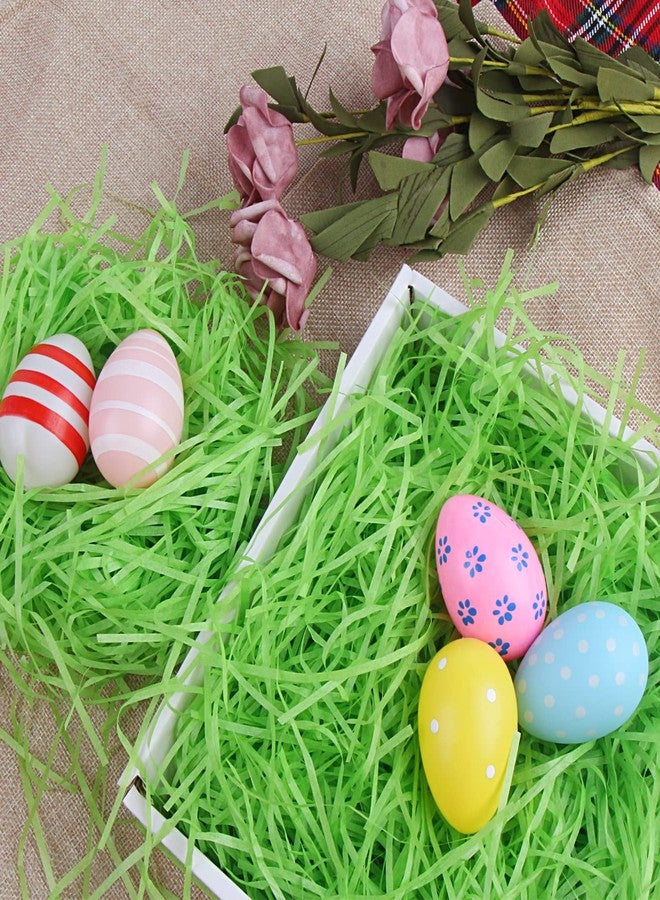 DIYASY Easter Green Grass Basket Filler, 200g Shredded Paper Crinkle Cut Raffia for Gift Box Christmas Packaging Decoration 7 Oz - Image 5