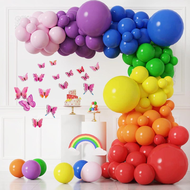 SAOROPEB 3D Butterfly Wall Decor  48 Pcs Double Layer Butterfly Decorations for Party Decorations Locker Decor Refrigerator Decal  Reusable (Pink) - Image 3