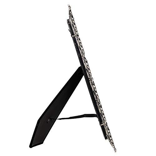 Malden International Designs Enchanted Hearts Pierced Silver with Jewels Picture Frame, 8x10, Silver - Image 4