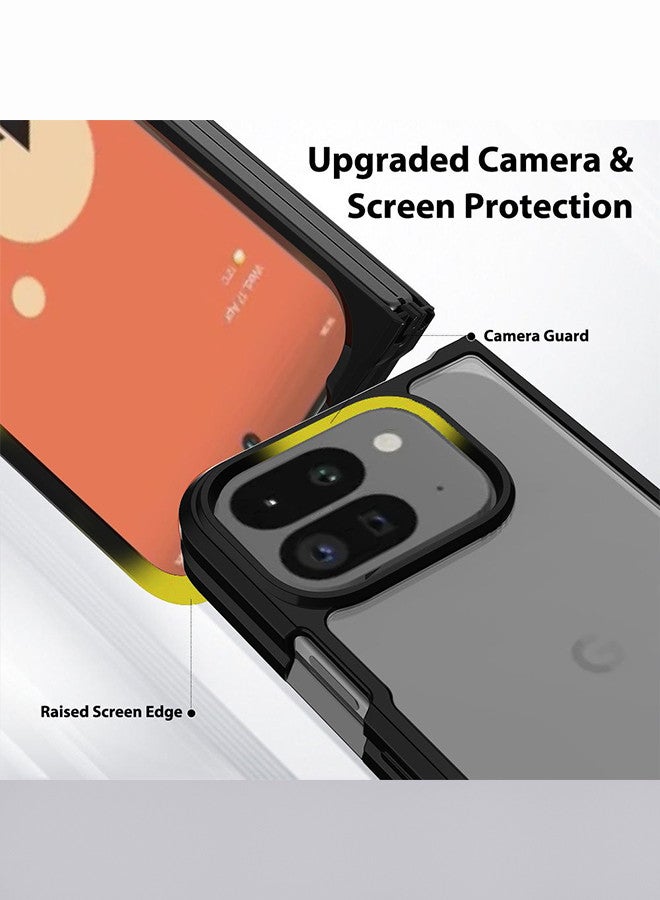 (for Google Pixel 9 Pro Fold 2024/Pixel Fold 2 2024) 3 Pack, Case and 2 Screen Protectors Lightweight Soft Clear Shock Resistant Anti-Yellowing Anti-Fingerprint Cover