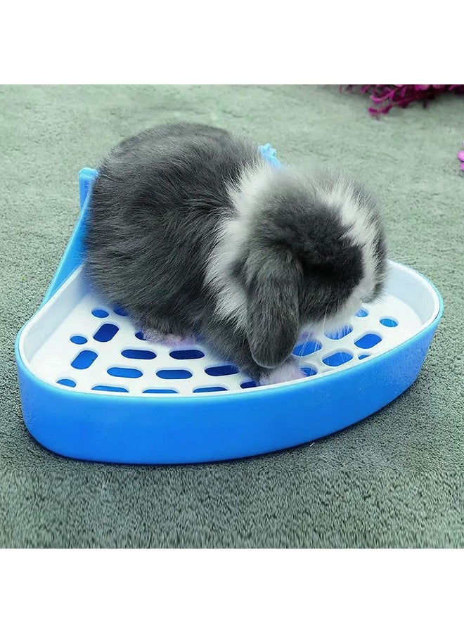 kathson Small Litter Box Guinea Pig Litter Tray Ferret Potty Training Corner Litter Pan Cage Cleaner Litter Scooper for Chinchillas Drawf Rabbits - Image 2