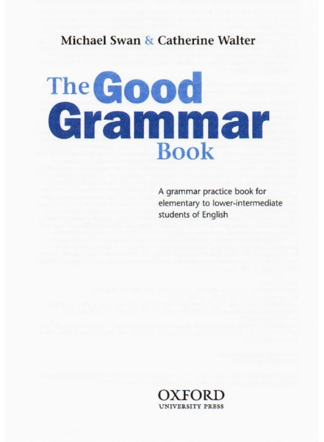 كتاب القواعد الجيدة (The Good Grammar Book) - تأليف مايكل سوان و كاثرين والتر - Image 2