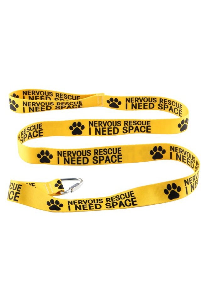 BLUPARK Funny Dog Leash Dog Nervous Rescue Space Leash Walking Training Dog Leashes Dog Owner Pet Lover Gift (Nervous Rescue-YE) - Image 1