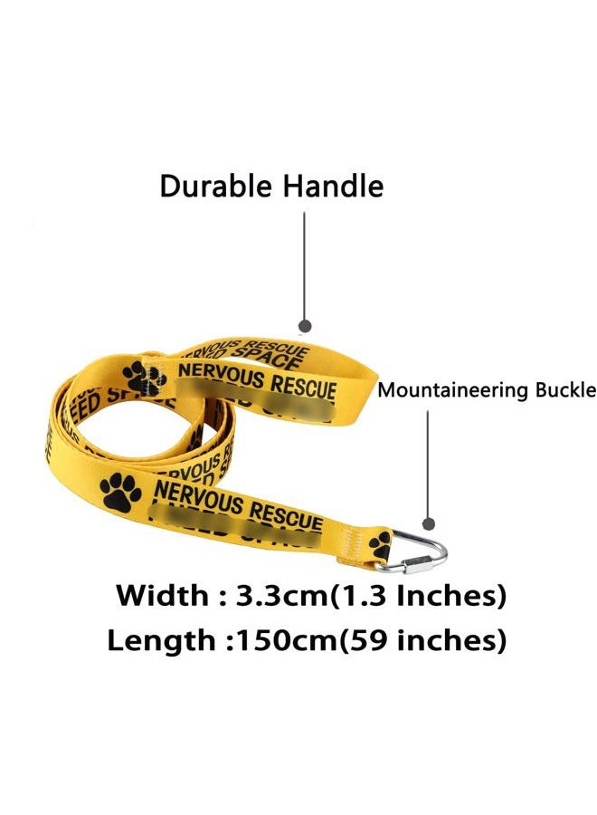 BLUPARK Funny Dog Leash Dog Nervous Rescue Space Leash Walking Training Dog Leashes Dog Owner Pet Lover Gift (Nervous Rescue-YE) - Image 3
