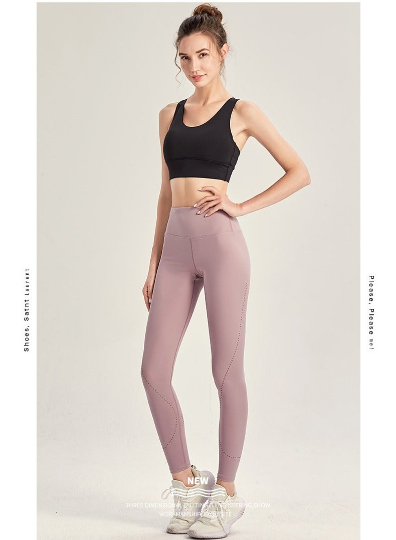 Solid Stretch Yogo Pants Pink - Image 1