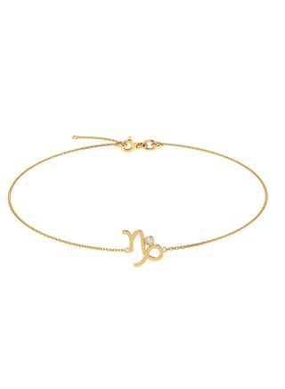 Capri Gold 18K Yellow Gold Capricorn Zodiac Sign Bracelet with Diamond - pzsku/Z7F1DE043FE0E4BC55A6DZ/45/_/1652770246/b256225c-9c3e-43a0-8f06-8185f6931774