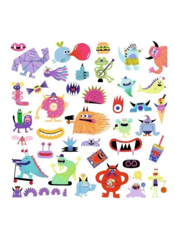 DJECO Monsters Stickers