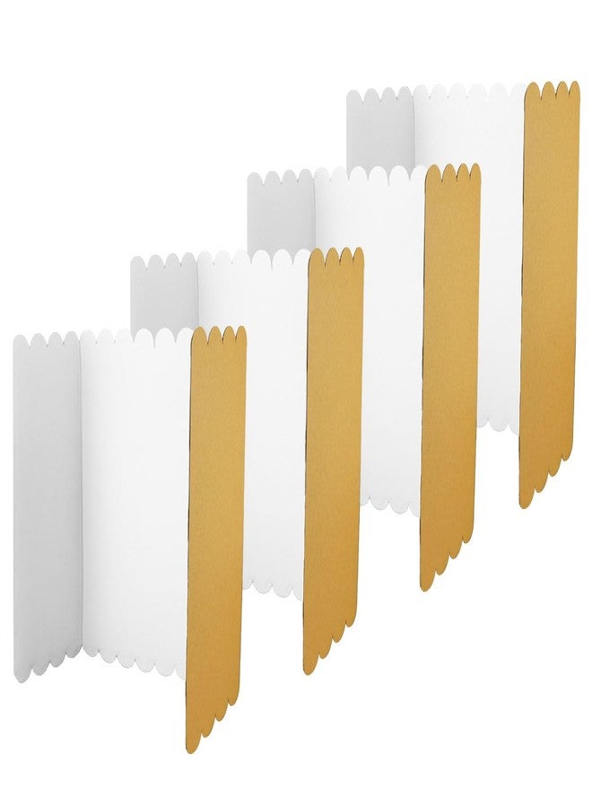 PKEAFC 4Pcs Tri Fold Boards 25x16 Inches Display Board Corrugated Project Boards Small Display Boards Science Fair Board Poster Board for Science Fairs, School Projects and Business Project - Image 1