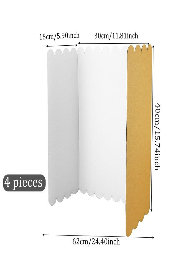 PKEAFC 4Pcs Tri Fold Boards 25x16 Inches Display Board Corrugated Project Boards Small Display Boards Science Fair Board Poster Board for Science Fairs, School Projects and Business Project - Image 2