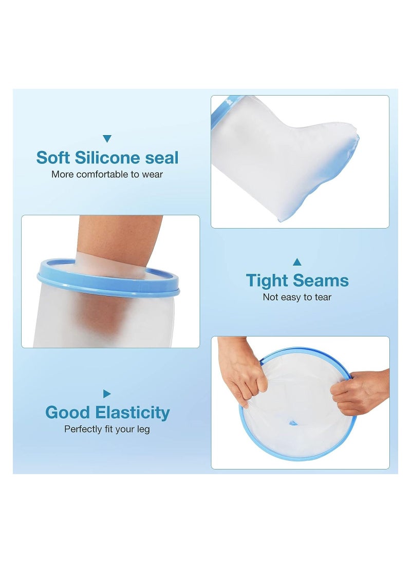 HOFEESEA - Waterproof Ankle Cast Cover Foot Wound Cover Protector for Shower Bath Watertight Seal to Keep Wounds Dry - Image 1