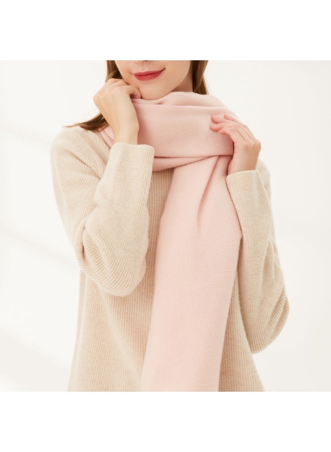 وشاح باشمينا نسائي شال شتوي وشاح بلون موحد وشاح بطانية - Image 2