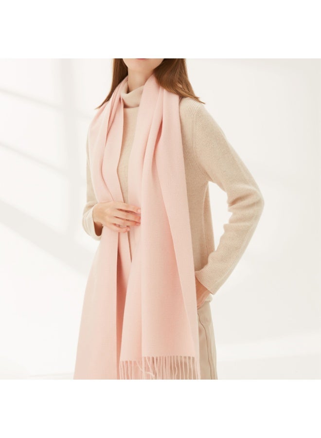 وشاح باشمينا نسائي شال شتوي وشاح بلون موحد وشاح بطانية - Image 3