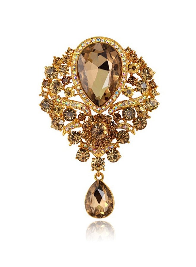 بيوند بروش، دبابيس بروش مصنوعة من سبيكة مضادة للصدأ والبهتان، مشبك وشاح صدار للنساء والفتيات (ذهبي) - Image 1